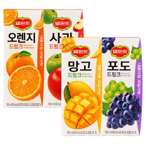 델몬트드링크 32팩(오렌지8팩+사과8팩+망고8팩+포도8팩)