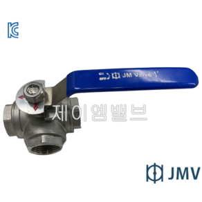 제이엠밸브 JMV 스텐(STS) 삼방볼밸브 3way (15A~50A)