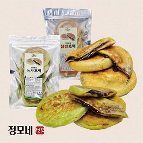 정모네 찹쌀호떡+녹차호떡 수제(각5개입)총10개(개당90g), 2개, 450g