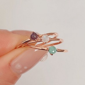 stone ring (silver 925) - 원석 은반지