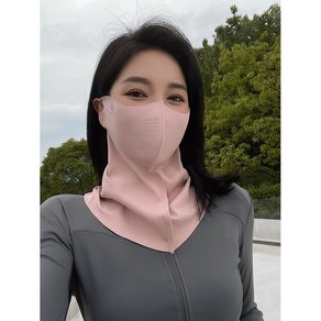 [1+1] 민이네 UV자외선 차단 스포츠 골프 야외 마스크, 핑크, 2개