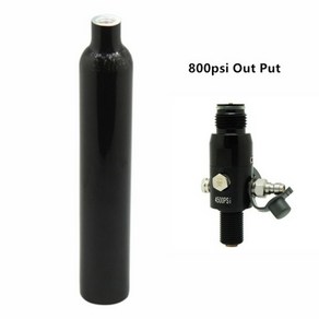 0.38l 4500psi30mpa 페인트 볼 pcp hpa 탱크 380cc 병 co2 소다 스트림 실린더 레귤레이터 밸브 스레드는 58 -18unf, 병 only, 1개