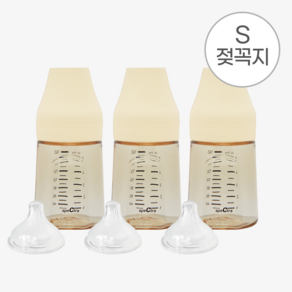 스펙트라 올셋 PPSU 젖병 160ml S 젖꼭지 포함 3개 구성, 올셋PPSU160S 3개구성