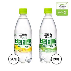 탄산수 브리지톡 레몬 500mL X 20병 + 샤인머스캣 500mL X 20병, 없음, 40개