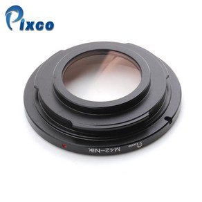 Pixco M42-Nikon 초점 인피니티 렌즈 어댑터 슈트 니콘 카메라 유리용 M42 마운트 렌즈용, 1개