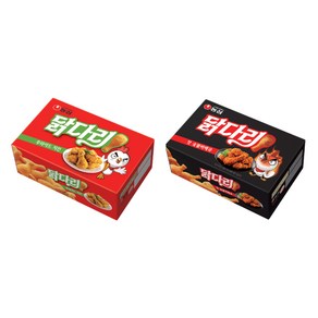 농심 닭다리 후라이드치킨맛 66g x 2p + 핫숯불바베큐 66g x 2p, 1세트