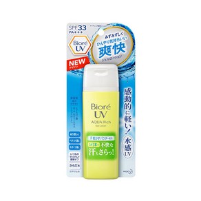 비오레 UV 아쿠아리치 젤 로션 선크림, 1개, 90ml