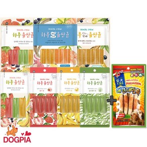 네츄럴코어 하루유산균 강아지 간식 7종 혼합 (총 57p) + 만도스페샬푸드4p