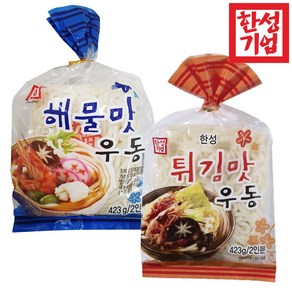 한성 튀김맛우동 423g 5개+해물맛우동 423g 5개