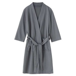 Maison de LAB 프리미엄 호텔 샤워가운 목욕가운 호텔가운 여름샤워가운 여름목욕가운 호텔샤워가운, 1개, 남성(fee) / 그레이