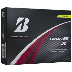 BRIDGESTONE (브리지 스톤) 골프 공 TOUR B X 2024 년 모델 12 구입 옐로우 B4YXJ