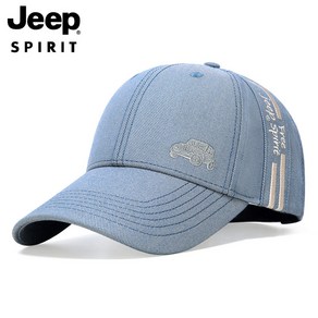 JEEP SPIRIT 스포츠 캐주얼 야구 모자 CA0386, 스카이블루, 1개