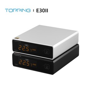 TOPPING E30 II 오디오 2xAK4493S DAC DSD512 2bit/768k XMOS XU208 터치 오퍼 프리앰프 DAC(원격 제어 포함) HiFi USB 디코더, 검은 색