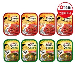 샘표 우리엄마 더덕장아찌/명이절임 4개 골라담기(반찬/통조림), 100g