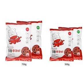 [딩동쭈꾸미] 맛있게 매운 양념 쭈꾸미볶음 간편조리 캠핑 매운맛2개, 500g, 2개