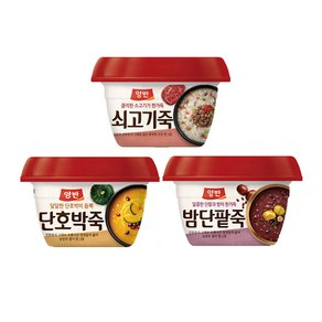 동원양반죽 단호박285g+밤단팥285g+쇠고기287.5g 3개씩, 857.5g, 3개