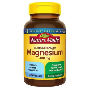 네이처메이드 마그네슘 옥사이드 400mg 엑스트라 스트렝스 소프트젤, 60정, 1개