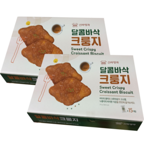 [코스트코]신라명과 달콤바삭 크룽지 25gX15개, 2개, 375g