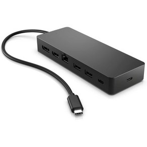 HP USB-C 연결장치 도킹 스테이션 7-in-1 멀티포트 허브 모니터용 듀얼 4K@30