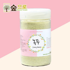 숲으로허브 천연곡물팩 녹두가루 통 140g, 1개입, 2개