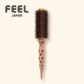 FEEL 전문가용 롤빗 NAP Bush 돈모 열판 원목 브러쉬 260도까지 견디는 드라이빗 6호 (조그립 핀셋 2개 증정), 1개