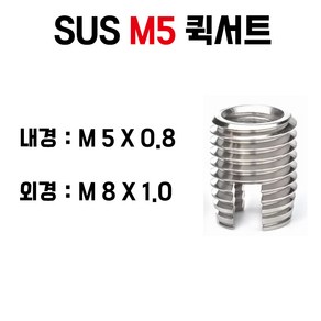 퀵서트 서스용 내장형 SUS퀵서트 코일인서트 볼트, M5×100PCS, 1개