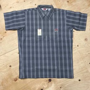 Ben Davis Shot Sleeve Gay Black Plaid 벤데비스 반소매 셔츠 그레이 블랙 쇼트 슬리브 미국 스트리트 패션 맨즈 세련된 벤데이비스 #135