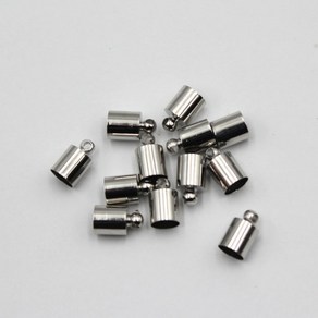 비즈 부자재 꼭지캡 6x10mm 10개 901014백금