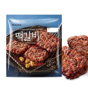 피코크 [피코크] 떡갈비 450g*2팩 + 너비아니 550g*2팩, 4개, 550g