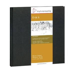 하네뮬레 화방 미술 종이 D&S 스케치북 크로키북 정방 25x25 80매 140g, 단품, 단품