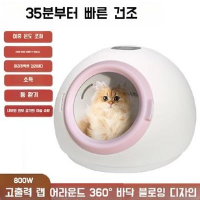 펫드라이룸 강아지 드라이기 고양이 털 건조기 말리기, 1개