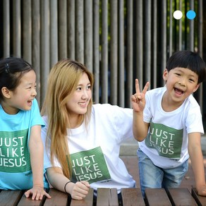 교회단체티 여름수련회 성경학교 행사티 교회티셔츠 JUST LIKE JESUS 지저스