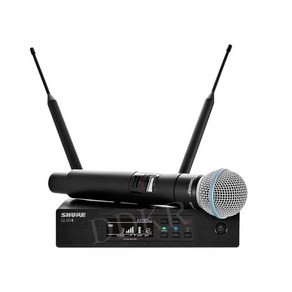 SHURE QLXD4 UHF 다이버시티 콘덴서 무선 마이크 시스템 노래방 무대 공연용 가, 베타58A