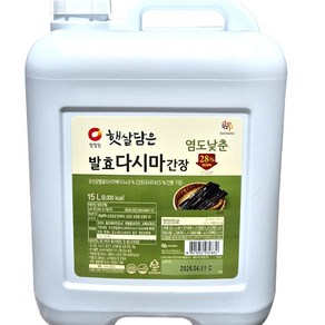 청정원 염도낮춘 발효다시마 간장 15L, 1개