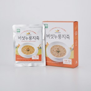 오손도손 유기농 버섯 누룽지죽 1box(30g x 3팩), 1박스, 90g