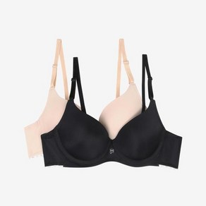 휠라 언더웨어 온라인단독 에센셜 와이어 브라 2PACK FI4BAE2491F BLK