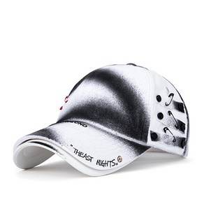 블랙블론드 BBD Theast Spayed Custom Double Viso Cap (White)