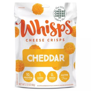 [미국직배송]위스프스 체다 치즈 크리스피 60g Whisps Chedda Cheese Cisps - 2.12oz, 1개