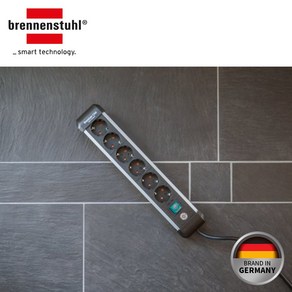 Bennenstuhl 독일 브레넨스툴 프리미엄 알루미늄 블랙 멀티탭 4구 6구 에어컨 냉장고 세탁기 멀티탭, 브레넨스툴 프리미엄 알루 4구_BAL-4BK, 1개