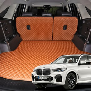 BMW X5 G05 트렁크매트 일체형 트렁크 바닥매트, 블랙, 트렁크매트 + 등받이, X5 (G05) 7인승