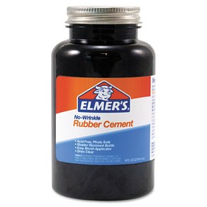 Elme's 231 Rubbe Cement Repositionable 8 oz Elme's 231 고무 시멘트 재배치 가능 8온스, 1개, Clea