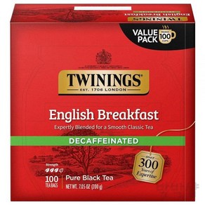 트와이닝 티백 100개입 (829182), 100 Count (Pack of 1)_Decaffei, 100 Count (Pack of 1), 1개, 200g