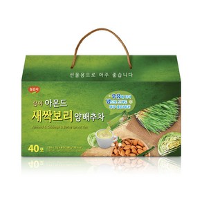 광야 아몬드 새싹보리 양배추차 25g x 40p, 40개입, 2개