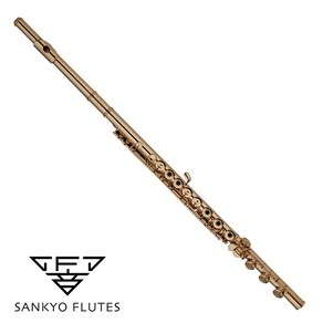 브랜드없음 [Sankyo] 산쿄 플루트 / 플룻 18k-5 Handmade DT/ST [올 골드], 1개