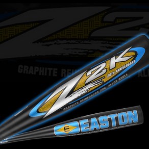 이스턴 EASTON 20주년 기념 Z2K 알루미늄 배트 (-5), 검+청색, 1개