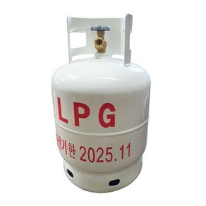 최신형 고화력 LPG 가스통 10kg (캠핑 낚시 휴대용 야외 취사용), 1개