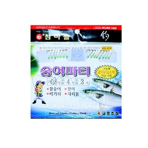 금호 숭어파티 어피채비 15본(KS-370), 1개