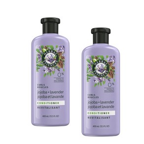 허벌 에센스 호호바 오일 라벤더 컬 컨디셔너 Hebal Essences Jojoba Oil and Lavende Culs Conditione, 2개, 399ml