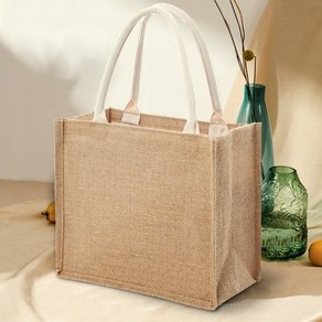 [TJCOmPANY] 아워리빙 ouliving 아워리빙 데일리 황마 사각 에코백 다용도 마가방 린넨 쇼핑백
