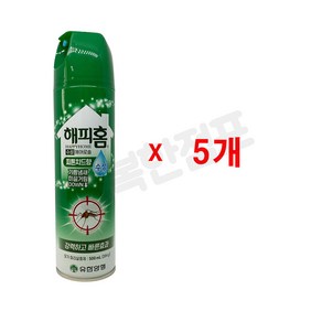 해피홈 에어로솔 수성 피톤치드향 500ml X 5개